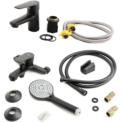 Комплект смесителей Orange Loop M26-311b черный Комплект смесителей Orange Loop M26-311b черный