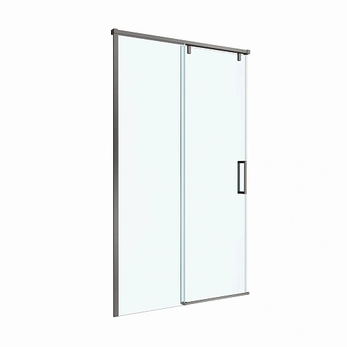 Душевая дверь BelBagno SOFT_CLOSE-1-BF-1-120-C-GM 120 см, профиль оружейная сталь, стекло прозрачное Душевая дверь BelBagno SOFT_CLOSE-1-BF-1-120-C-GM 120 см, профиль оружейная сталь, стекло прозрачное