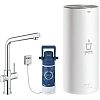 Смеситель для кухни GROHE Red Duo New с функцией кипячения воды (Водонагреватель L-size в комплекте) 30325001 Смеситель для кухни GROHE Red Duo New с функцией кипячения воды (Водонагреватель L-size в комплекте) 30325001