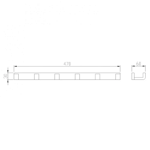 Крючок ABBER Westen AA1752G золото матовое Крючок ABBER Westen AA1752G золото матовое