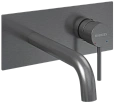 Смеситель для раковины BERGES VENTAS R скрытого монтажа, оружейная сталь 076015 Смеситель для раковины BERGES VENTAS R скрытого монтажа, оружейная сталь 076015