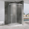Душевой уголок ABBER Schwarzer Diamant AG01118M 110x80 см универсальный, профиль хром, стекло матовое Душевой уголок ABBER Schwarzer Diamant AG01118M 110x80 см универсальный, профиль хром, стекло матовое