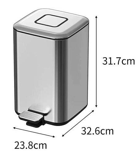 Корзина для мусора Boheme доп. Аксессуары 10948-C сталь Корзина для мусора Boheme доп. Аксессуары 10948-C сталь