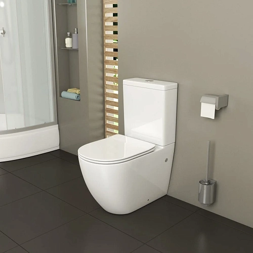 Унитаз напольный GROSSMAN GR-4446S 680x375x810 с тонкой крышкой Унитаз напольный GROSSMAN GR-4446S 680x375x810 с тонкой крышкой