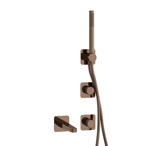 Смеситель для ванны WasserKRAFT A8851.309.311.290.292.291 встраиваемый розовое золото Смеситель для ванны WasserKRAFT A8851.309.311.290.292.291 встраиваемый розовое золото