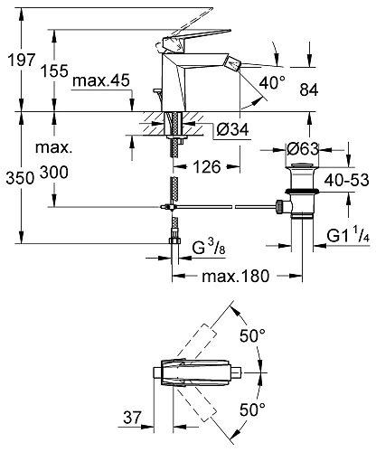 Смеситель для биде GROHE Allure Brilliant (23117DC0) Смеситель для биде GROHE Allure Brilliant (23117DC0)