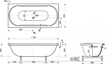 Экран торцевой для ванны Эстет Астра 800 ФР-00000895 Экран торцевой для ванны Эстет Астра 800 ФР-00000895