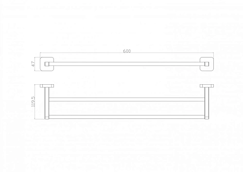 Полотенцедержатель Wonzon & Woghand хром (WW-6611) Полотенцедержатель Wonzon & Woghand хром (WW-6611)