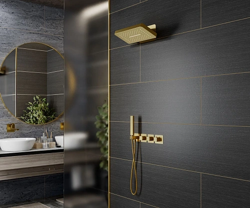 Душевая система Timo Petruma SX-5249/17SM встраиваемая с термостатом золото матовое Душевая система Timo Petruma SX-5249/17SM встраиваемая с термостатом золото матовое