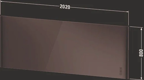 Зеркало Duravit XVIU XV70490B1B1 с подсветкой 202 см Шампань матовый Зеркало Duravit XVIU XV70490B1B1 с подсветкой 202 см Шампань матовый