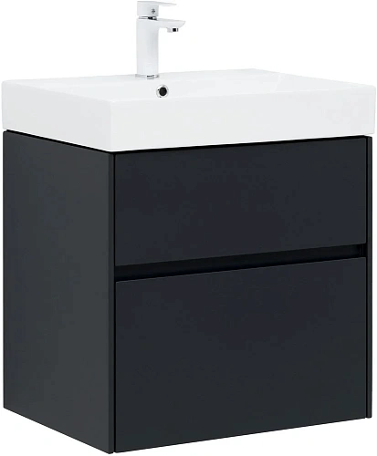 Тумба под раковину Aquanet Бруклин 60 антрацит матовый 00310140 Тумба под раковину Aquanet Бруклин 60 антрацит матовый 00310140