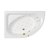 Акриловая ванна WHITECROSS Aquarella 170x110 левая &quot;ULTRA&quot; золото 0108.170110.100.ULTRA.GL