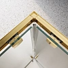 Душевой уголок BelBagno LUCE-A-2-90-P-ORO 90x90 см, профиль золото, стекло рифленая Душевой уголок BelBagno LUCE-A-2-90-P-ORO 90x90 см, профиль золото, стекло рифленая