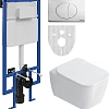 Комплект Унитаз подвесной STWORKI Монтре SETK3204-2616 безободковый, с микролифтом + Система инсталл 561436 Комплект Унитаз подвесной STWORKI Монтре SETK3204-2616 безободковый, с микролифтом + Система инсталл 561436
