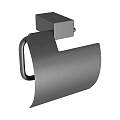 Держатель туалетной бумаги Lemark SMOOTH LINE с крышкой, графит 9726012 Держатель туалетной бумаги Lemark SMOOTH LINE с крышкой, графит 9726012
