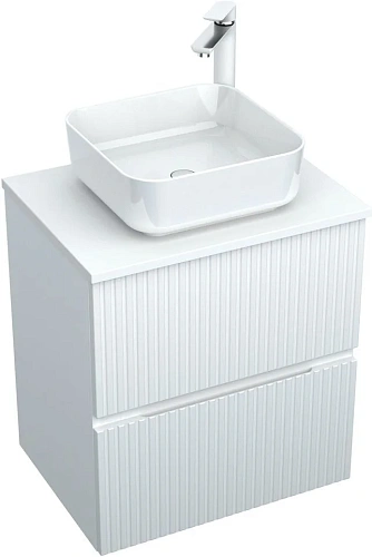 Тумба под раковину Aquanet Джейн 60 белый матовый 00313284 напольная/подвесная Тумба под раковину Aquanet Джейн 60 белый матовый 00313284 напольная/подвесная