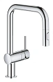Смеситель для кухни GROHE Minta с выдвижным изливом, хром (32322002) Смеситель для кухни GROHE Minta с выдвижным изливом, хром (32322002)