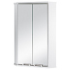 Зеркальный шкаф Aquaton Призма 2М угловой двустворчатый белый 1A007003PZ010