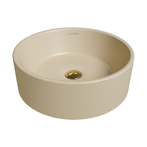 Раковина GROSSMAN Color GR-3013BEM (400x400x150) бежевая матовая Раковина GROSSMAN Color GR-3013BEM (400x400x150) бежевая матовая