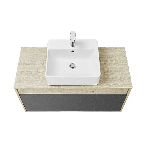 Тумба под раковину Aquaton Лофт Урбан 100 серый графит, дуб орегон 1A247701LQX60 Тумба под раковину Aquaton Лофт Урбан 100 серый графит, дуб орегон 1A247701LQX60