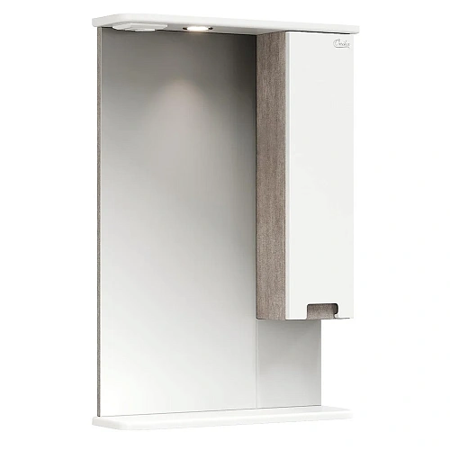 Зеркальный шкаф Onika ХАРПЕР 52.01 белый матовый правый 205215 Зеркальный шкаф Onika ХАРПЕР 52.01 белый матовый правый 205215