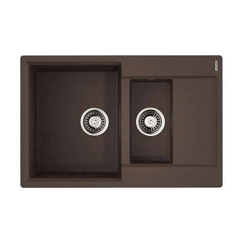 Кухонная мойка Omoikiri Daisen 78-2T-DC Tetogranit/темный шоколад 4993534 Кухонная мойка Omoikiri Daisen 78-2T-DC Tetogranit/темный шоколад 4993534