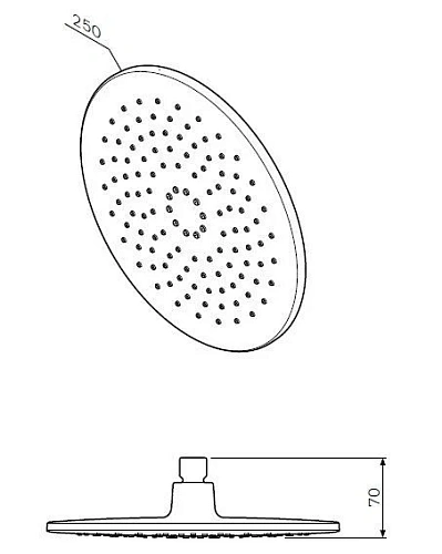 Верхний душ AM.PM Like F0580000 250 мм Верхний душ AM.PM Like F0580000 250 мм