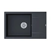 Кухонная мойка Paulmark FLUGEN 60 PM317850-AN, антрацит, 780х500 мм Кухонная мойка Paulmark FLUGEN 60 PM317850-AN, антрацит, 780х500 мм
