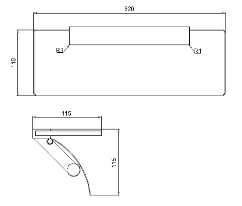 Держатель туалетной бумаги Rush Edge ED77132 двойной Держатель туалетной бумаги Rush Edge ED77132 двойной