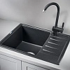 Кухонная мойка Granula 5803, ЧЁРНЫЙ, СтандАРТ кварц 580х500 Кухонная мойка Granula 5803, ЧЁРНЫЙ, СтандАРТ кварц 580х500