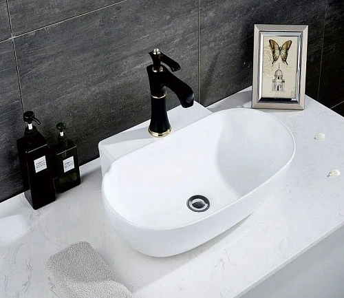 Раковина CeramaLux 9234 накладная/подвесная, белый Раковина CeramaLux 9234 накладная/подвесная, белый