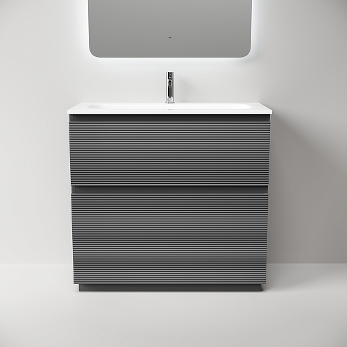 Тумба под раковину SANCOS Folk Floor FL90FGS 890х445х850 Grey soft, напольная Тумба под раковину SANCOS Folk Floor FL90FGS 890х445х850 Grey soft, напольная