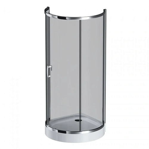 Душевой уголок AM.PM Like W83G-333-095CG Round 95x95, стекло тонированное, профиль хром Душевой уголок AM.PM Like W83G-333-095CG Round 95x95, стекло тонированное, профиль хром