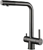 Смеситель для кухни Paulmark SKALEN, вороненая сталь, 213020-GM Sk213020-GM