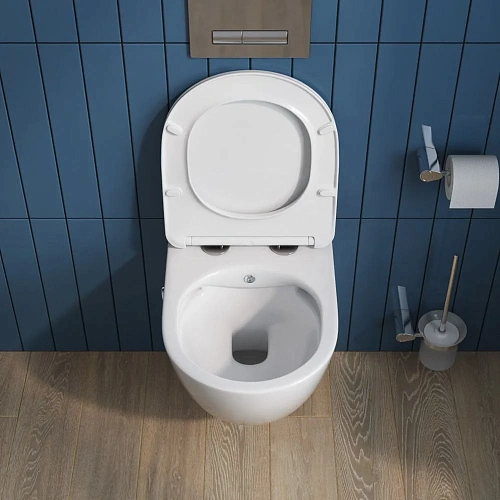 Унитаз подвесной BelBagno UNO BB3105CHR-BS/SC с сиденьем, функцией биде и смесителем Унитаз подвесной BelBagno UNO BB3105CHR-BS/SC с сиденьем, функцией биде и смесителем