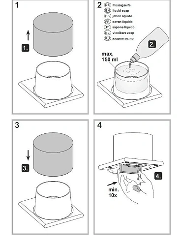 Дозатор жидкого мыла Keuco 11552059000 Дозатор жидкого мыла Keuco 11552059000