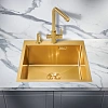 Кухонная мойка Milacio Denia 51 Steel (MC.77488) золото Кухонная мойка Milacio Denia 51 Steel (MC.77488) золото