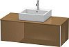 Картинка анонса товара «тумба под раковину duravit xsquare xs490206161 120 см коричнево-оливковый глянцевый»