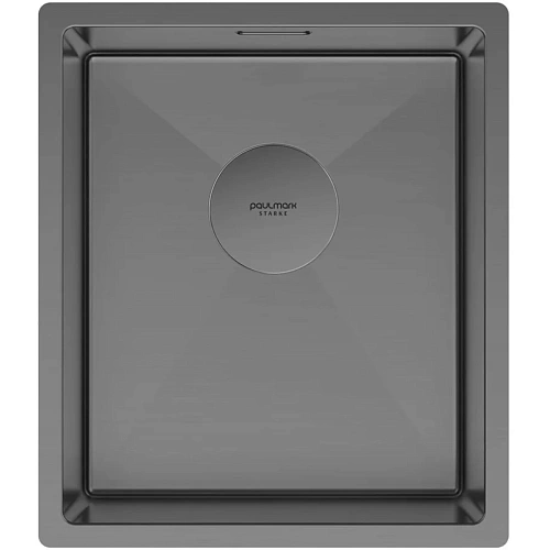 Кухонная мойка Paulmark NEXT 38 UNI, PM213844-GM, вороненая сталь,380х440мм 1,2мм Кухонная мойка Paulmark NEXT 38 UNI, PM213844-GM, вороненая сталь,380х440мм 1,2мм