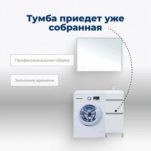 Тумба под раковину Aquanet Вега 40 белый глянец 00329122 напольная Тумба под раковину Aquanet Вега 40 белый глянец 00329122 напольная