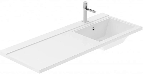 Тумба с раковиной Aquanet Токио 120 R белый (подвесная, 1 ящик) 00239213 Тумба с раковиной Aquanet Токио 120 R белый (подвесная, 1 ящик) 00239213