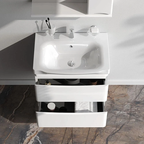 Тумба под раковину AM.PM Like M80FHX0652WG подвесная, 65 см, белый Тумба под раковину AM.PM Like M80FHX0652WG подвесная, 65 см, белый