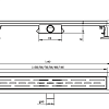 Душевой лоток Raglo R651.60.09 70x600мм графит Душевой лоток Raglo R651.60.09 70x600мм графит