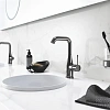 Держатель для стакана GROHE Essentials, тёмный графит глянец (40369A01) Держатель для стакана GROHE Essentials, тёмный графит глянец (40369A01)