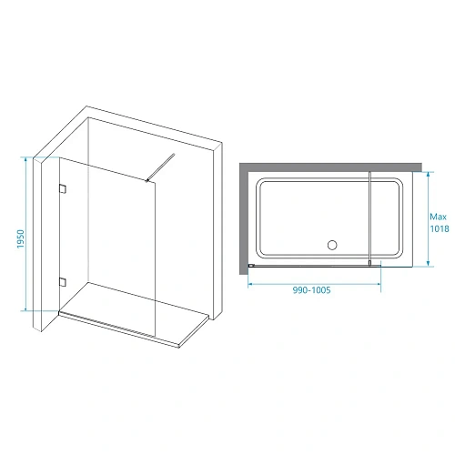 Душевая перегородка RGW Walk In WA-030-1 351030110-11 Душевая перегородка RGW Walk In WA-030-1 351030110-11