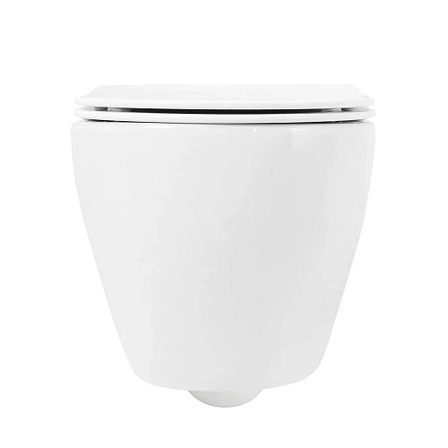 Унитаз подвесной CEZARES STYLUS CZR-513-TH-R/CZR-2316-SC безободковый с сиденьем Унитаз подвесной CEZARES STYLUS CZR-513-TH-R/CZR-2316-SC безободковый с сиденьем