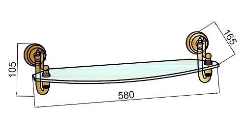 Полка Boheme BAROCCO 10657 Полка Boheme BAROCCO 10657