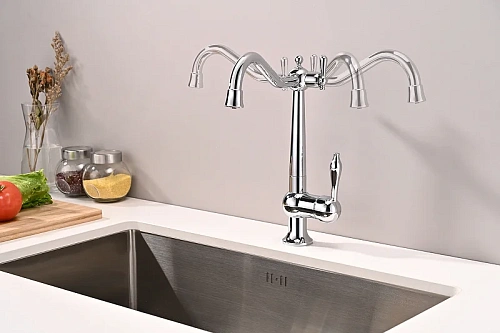 Смеситель для кухни Paulmark Retro хром Re213226-CR Смеситель для кухни Paulmark Retro хром Re213226-CR