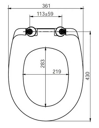 Крышка-сиденье IDDIS 136 (ID 136 Dp Sc) soft close дюропласт Крышка-сиденье IDDIS 136 (ID 136 Dp Sc) soft close дюропласт
