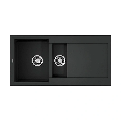 Кухонная мойка Omoikiri Sakaime 100-2-BL Tetogranit/черный 4993892 Кухонная мойка Omoikiri Sakaime 100-2-BL Tetogranit/черный 4993892